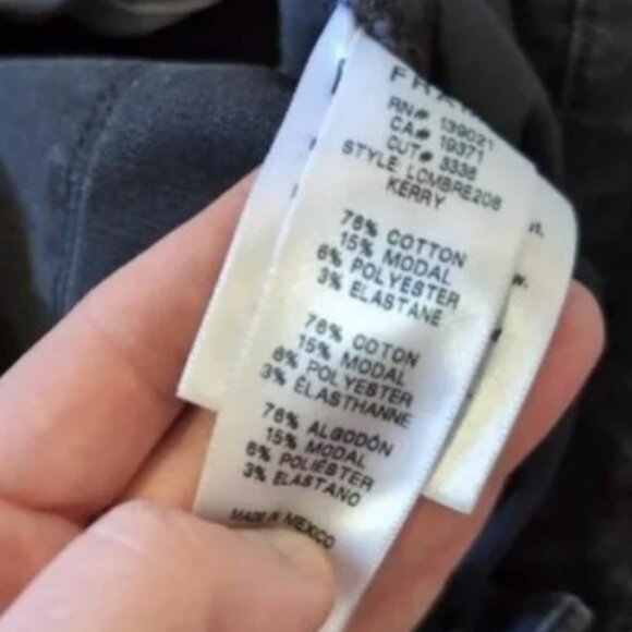 Frame black le crop mini boot cut raw edge jeans size 31 - Picture 9 of 12